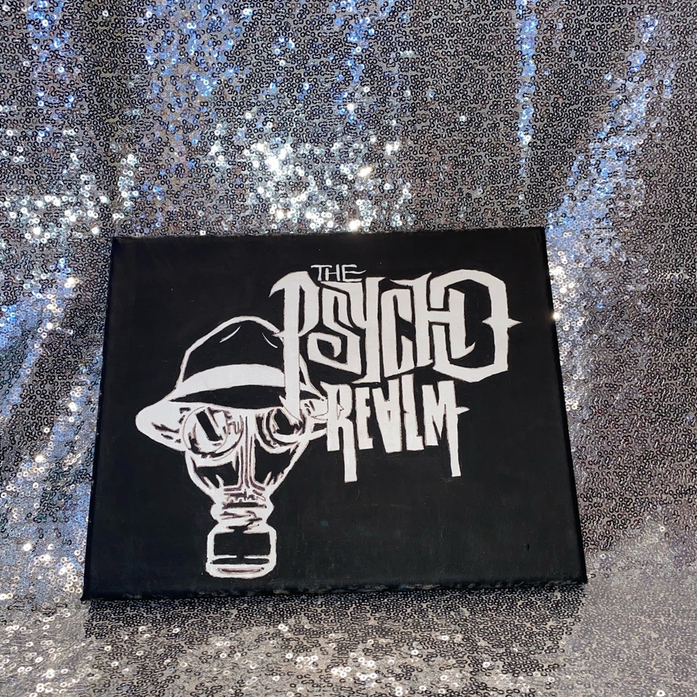 Psycho Realm Canvas Handmade Art Approx. 8 x 10